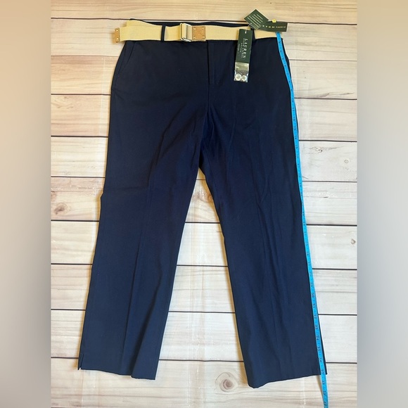 Lauren Ralph Dress pants woman’s Ankle Crop Straight 12 Petite Office Casual - Picture 2 of 9